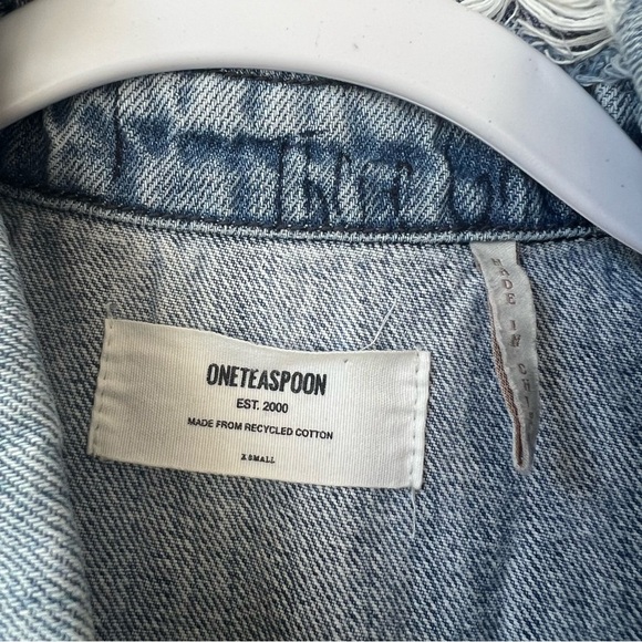 One Teaspoon Free People Tattoo Salty Dog Braxton Denim Mini Dress - Picture 8 of 9